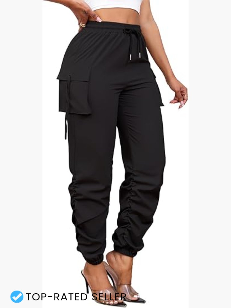 Quick Dry Cargo Joggers Hiking Pants Lightweight Polyester Pockets Utility